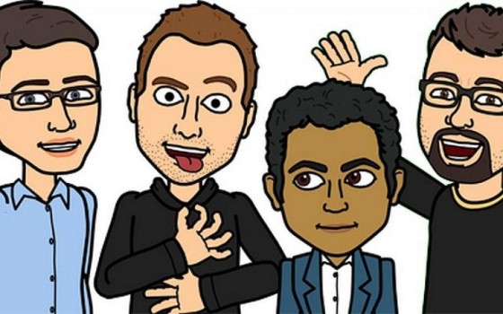Four generic bitstrip avatars. Three are generic white men in generic business clothing, one is a generic Indian or Pakistani man in a slightly more detailed but still generic suit.